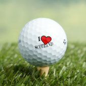 Balles De Golf I Heart Scotland bk tmtp5 gbcnt (T-shirt Insitu)