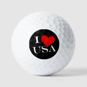 Balles De Golf I Heart USA wt va gbcnt