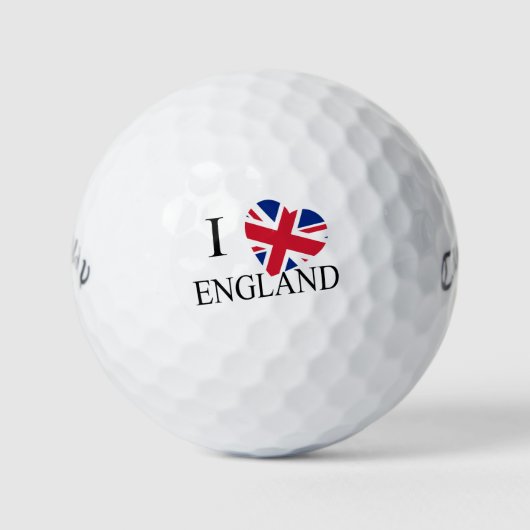 Balles De Golf I Heartflag Angleterre bk cwb gbcnt (Devant)