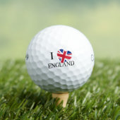 Balles De Golf I Heartflag Angleterre bk cwb gbcnt (T-shirt Insitu)