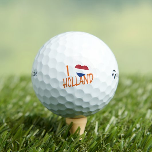 Balles De Golf I Heartflag Holland ou sur wt tmtp5 gbcnt (T-shirt Insitu)