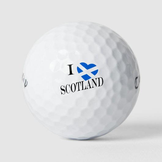 Balles De Golf I Heartflag Scotland bk cwb gbcnt (Devant)