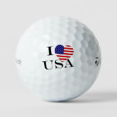 Balles De Golf I Heartflag USA bk tmtp5 gbcnt (Recto)