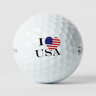 Balles De Golf I Heartflag USA bk tmtp5 gbcnt