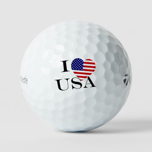 Balles De Golf I Heartflag USA bk tmtp5 gbcnt (Recto)