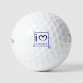 Balles De Golf I Love Animate (Recto)