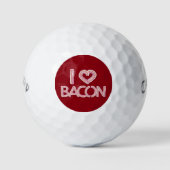 Balles De Golf I Love Bacon (Devant)