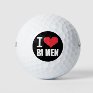 Balles De Golf I Love Bi Me Bisexual Men Bi Pride Bisexual Pride