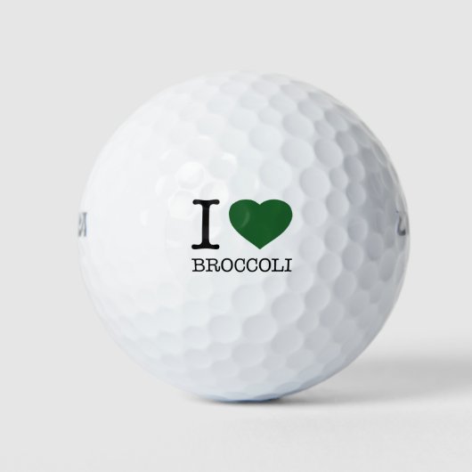 BALLES DE GOLF I LOVE BROCCOLI (Devant)