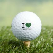 BALLES DE GOLF I LOVE BROCCOLI (T-shirt Insitu)