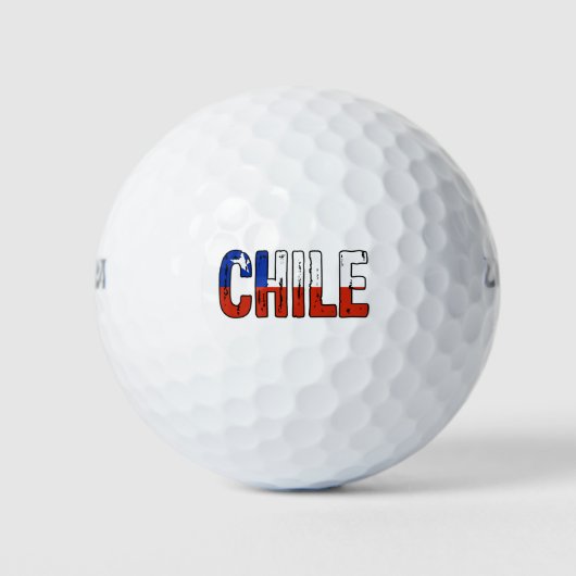 Balles De Golf I love Chile (Devant)
