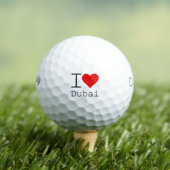 Balles De Golf I Love Dubai COEUR (T-shirt Insitu)