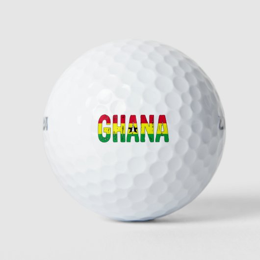 Balles De Golf I love Ghana (Devant)