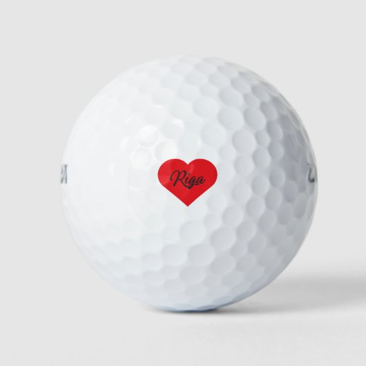 Balles De Golf I Love Riga - Lettonie (Devant)