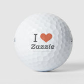Balles De Golf I Love Zazzle Golf Balls (Devant)