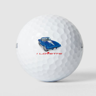 BALLES DE GOLF I LOVETTE UNIQUE CAR DESIGN GOLF BALLS