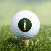 Balles De Golf I Monogramme superposé sur le drapeau irlandais so (T-shirt Insitu)