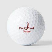 Balles De Golf I Pick You Personalized Valentine's Day (Recto)