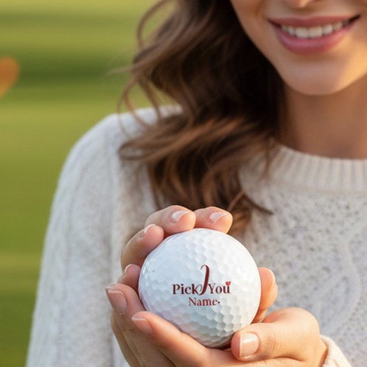 Balles De Golf I Pick You Personalized Valentine's Day