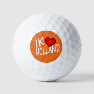 Balles De Golf Ik Heart Holland en poids sur ou be6 gbcnt