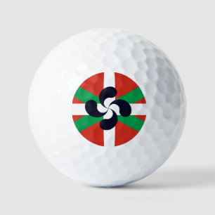Balles De Golf Ikurrina avec le symbole Lauburu