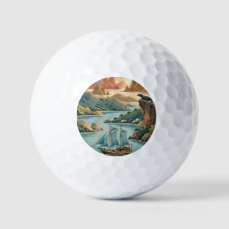 Balles De Golf Île de Komodo rétro Indonésie