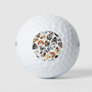 Balles De Golf Illustration Chiens domestiques doux Motif