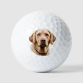 Balles De Golf Illustration classique du Labrador Retriever (Recto)