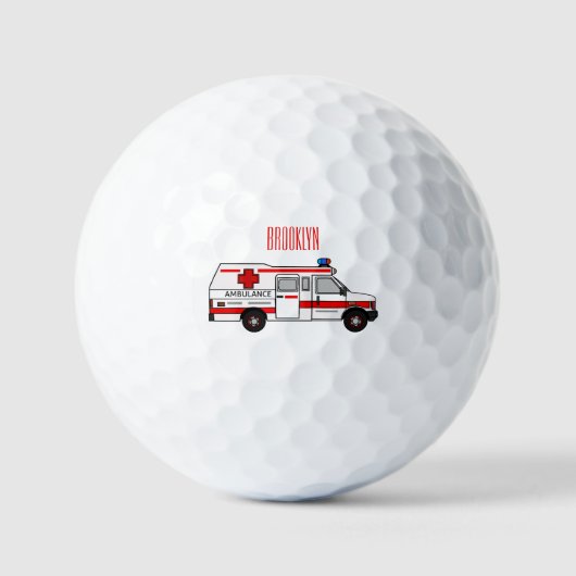 Balles De Golf Illustration d'ambulance (Recto)