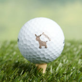 Balles De Golf Illustration d'âne miniature joyeux (T-shirt Insitu)