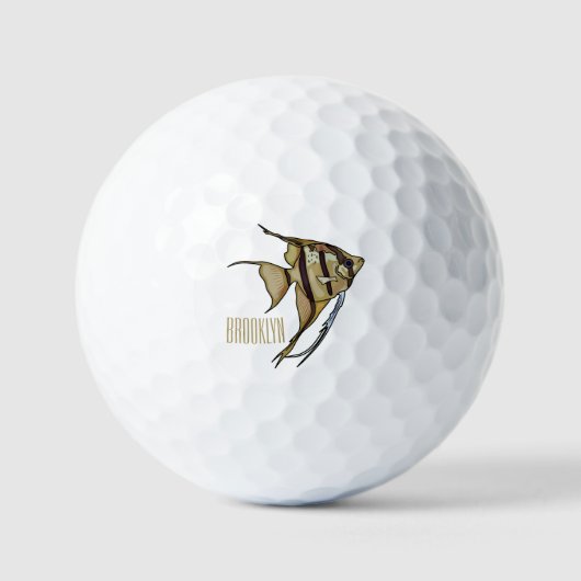 Balles De Golf Illustration d'angelfish (Recto)
