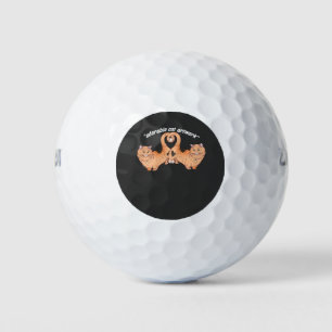 Balles De Golf Illustration d'animal mignon d'art de chat adorabl