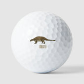 Balles De Golf Illustration d'Ankylosaurus (Recto)