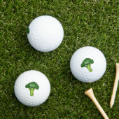 Balles De Golf Illustration de Broccoli (Herbe in situ)