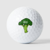 Balles De Golf Illustration de Broccoli (Recto)