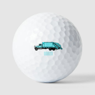 Balles De Golf Illustration de camion à ordures