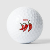 Balles De Golf Illustration de chili (Recto)