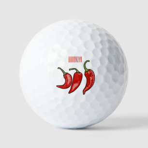Balles De Golf Illustration de chili