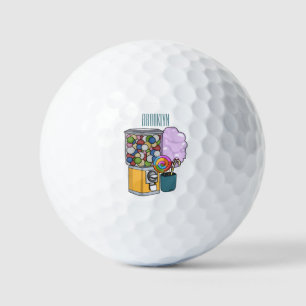 Balles De Golf Illustration de dessin de bonbon