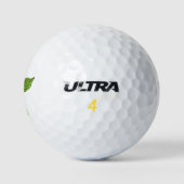 Balles De Golf Illustration de dessin d'insecte des feuilles vert (Logo)