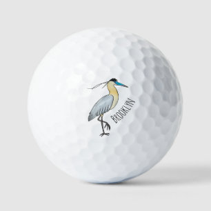 Balles De Golf Illustration de dessin d'oiseau de héron plafonné