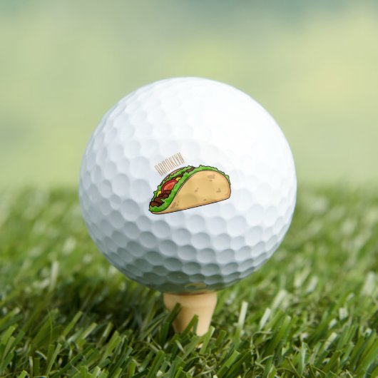 Balles De Golf Illustration de dessin sur Taco (T-shirt Insitu)