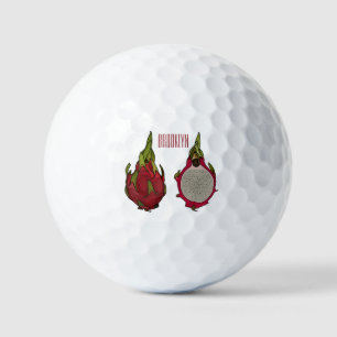 Balles De Golf Illustration de dragon fruit