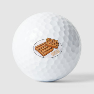Balles De Golf Illustration de gaufre