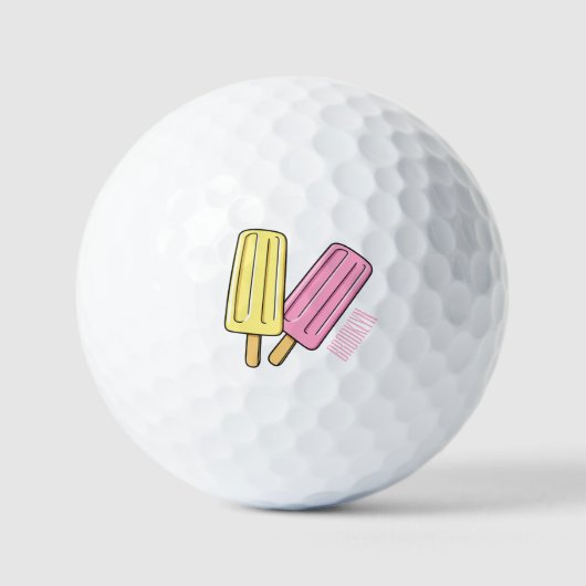 Balles De Golf Illustration de Ice pop (Recto)