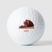 Balles De Golf Illustration de jambon (Recto)