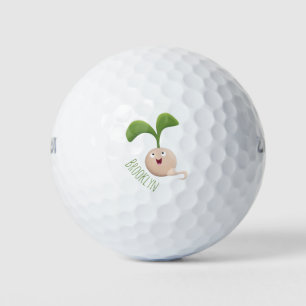 Balles De Golf Illustration de la caricature de la gerbe de grain