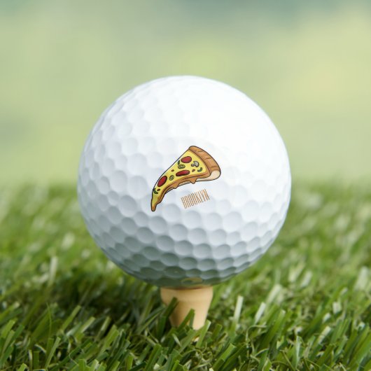 Balles De Golf Illustration de la pizza (T-shirt Insitu)