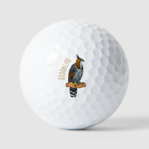 Balles De Golf Illustration de l'aigle à faucon orné