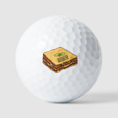 Balles De Golf Illustration de Lasagna (Recto)
